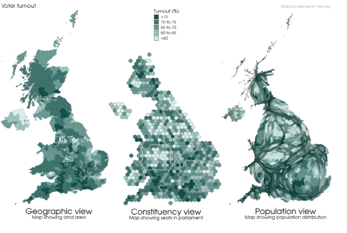 Cartographic Perspectives Of 2019 General Election - UK Election Analysis